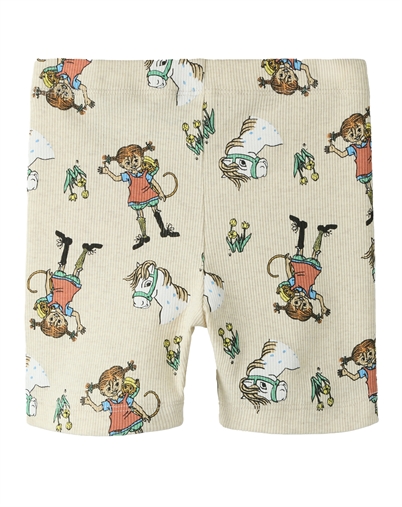 Name it - NMFMara Pippi Shorts Leggings - Peyote Melange